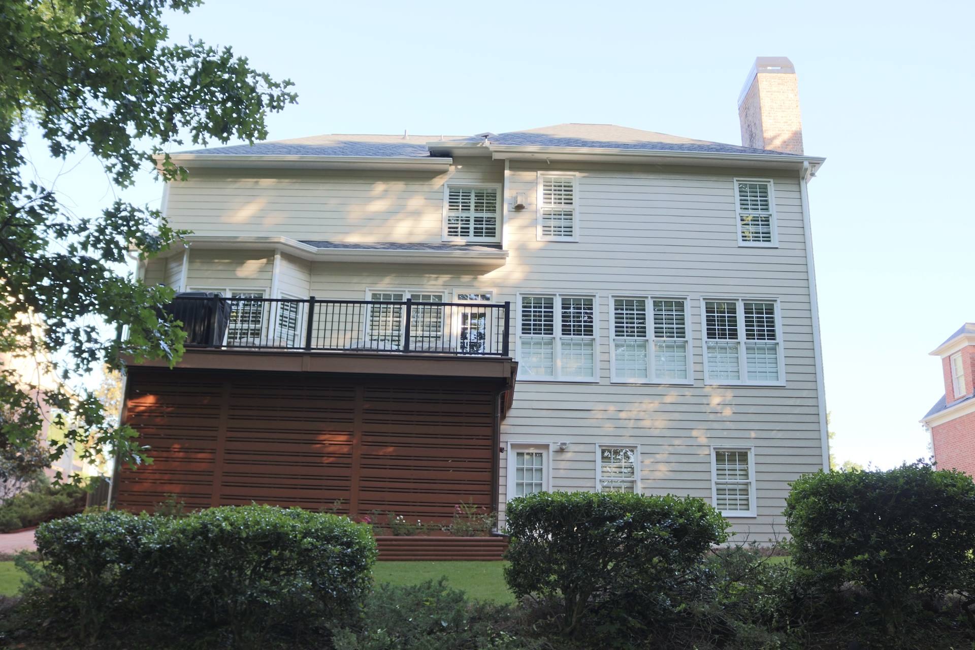 Rear Elevation — Deck & Golf Cart Storage