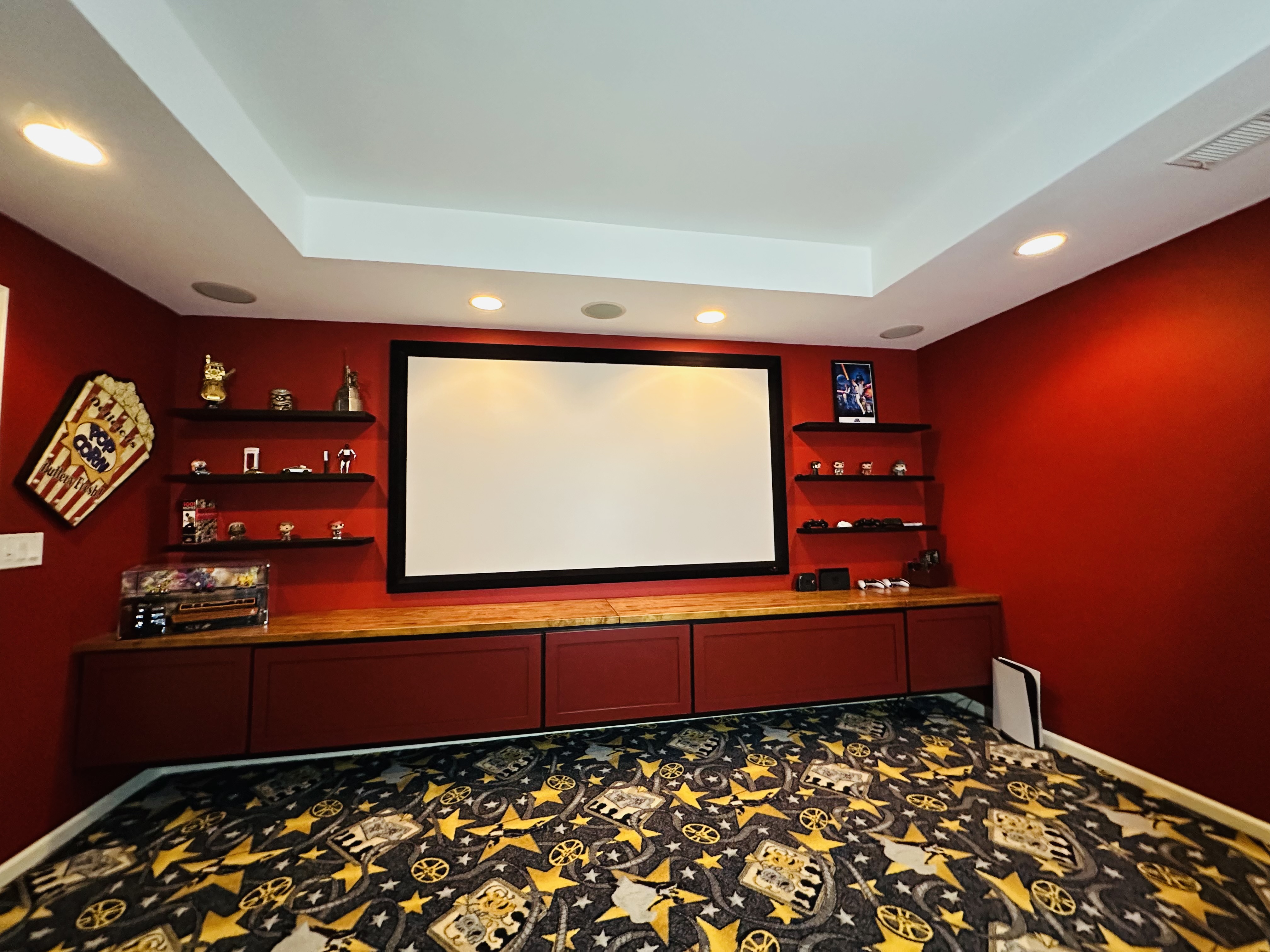 Home Theater — Screen Wall